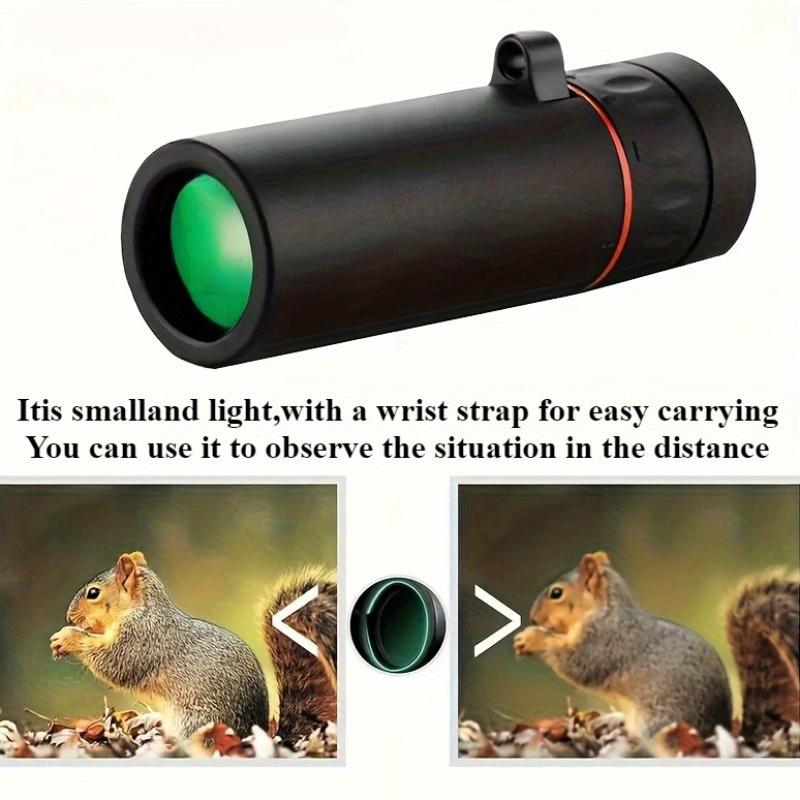 New 10x25 HD Monocular Telescope Mini Portable Mobile Phone Telescope With Holder For Outdoor Camping And Hunting Birdwatching