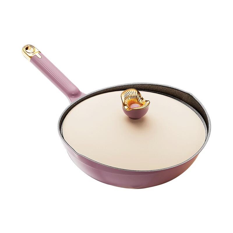 IBF 32CM Moshang Huakai Enamel Wok