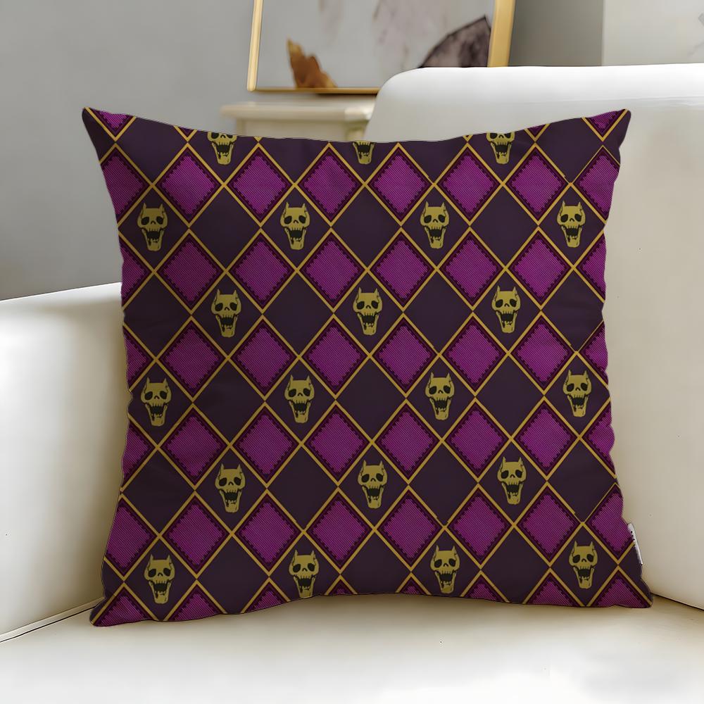 Diamond Pattern Cushion Cover Soft  EasyWash Pillow Case  Versatile for Couch Bed Travel and Office