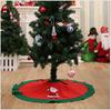 Christmas Non-woven Tree Skirt 90cm - Holiday Apron for Tree Decor