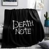 1PC Death Note Print Flannel Blanket, High Quality All Seasons, Home Decor, Warmth and Comfort, Perfect for Christmas Gifts