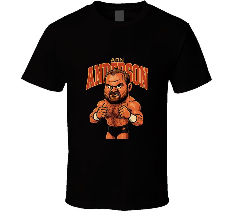 Arn Anderson Retro Wrestling Caricature Unisex T-Shirt S