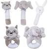 Baby Kinder Rassel Spielzeug Cartoon Tier Plüsch Hand Glocke Baby Kinderwagen Beißring Krippe Hängen Rasseln Infant Tröster Spielzeug Geschenke