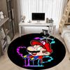 1pc Mario Melting Office Round Area Rug, Under Office Chairs Bedroom Living Room Home Decor  a1022258