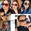 Luxury Square Sunglasses Women Brand Designer Retro Frame Big Sun Glasses Female Vintage Gradient   UV4