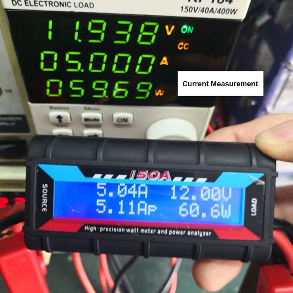 150A RC Digital RC Watt Meter Backlight LCD High Precision Current Power Analyzer Digital High-Precision Amp Watt Meter