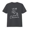 Womens Life Is Better With Horses T Shirt Black Medium vintage Washed Slightly Casual Top For Everyday Wear streetwear graphic