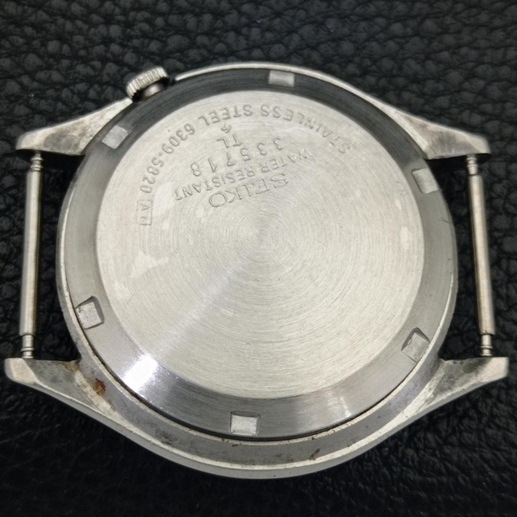 AUTOMATIC VINTAGE SEIKO 5 JAPAN 6309A MENS WHITE COLOR DIAL WATCH a702712-1