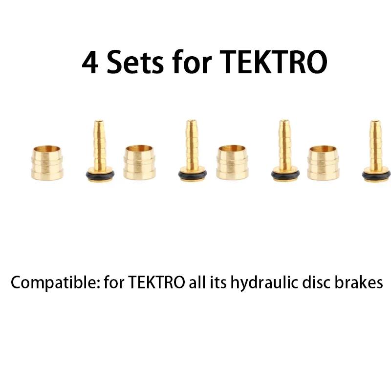 

MEROCA 4/10/20set Mountain Bike oil needle Hydraulic brake olive head For SHIMANO BH90 BH59 SRAM MAGURA TEKTRO Cycling parts 4 Sets for TEKTRO