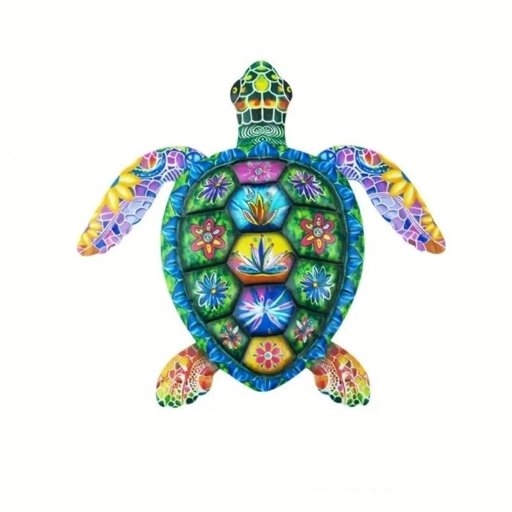 Metal Frog Decorative Plate Colorful Wall Hanging Decoration Gifts Cat Wall Decor Garden