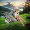 Přenosné křeslo Moon s opěrkou hlavy pro kempování, rybaření, grilování a venkovní volnočasové aktivity