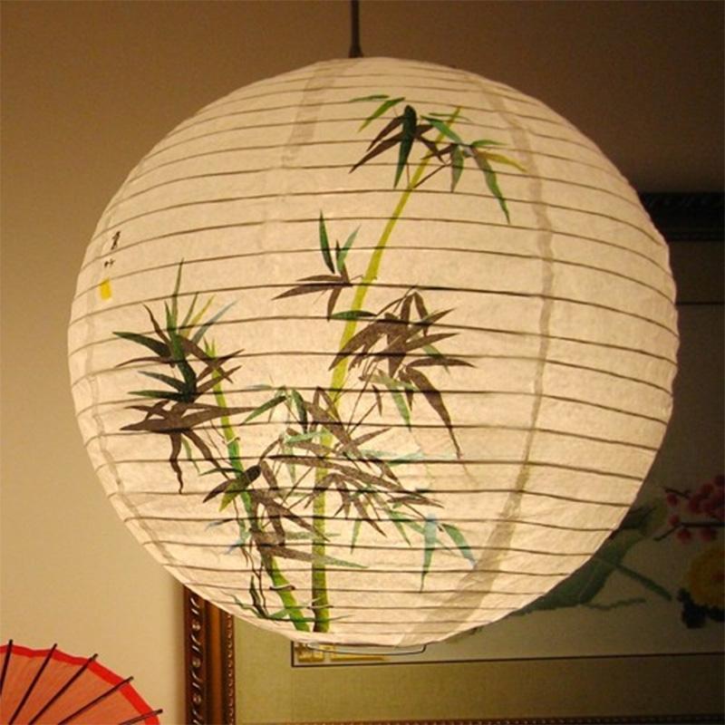 5pcs 30cm Printed Flower Round Paper Lantern Wedding Birthday Party Decorations Chinese Japanese Festival Paper Lantern Supplies