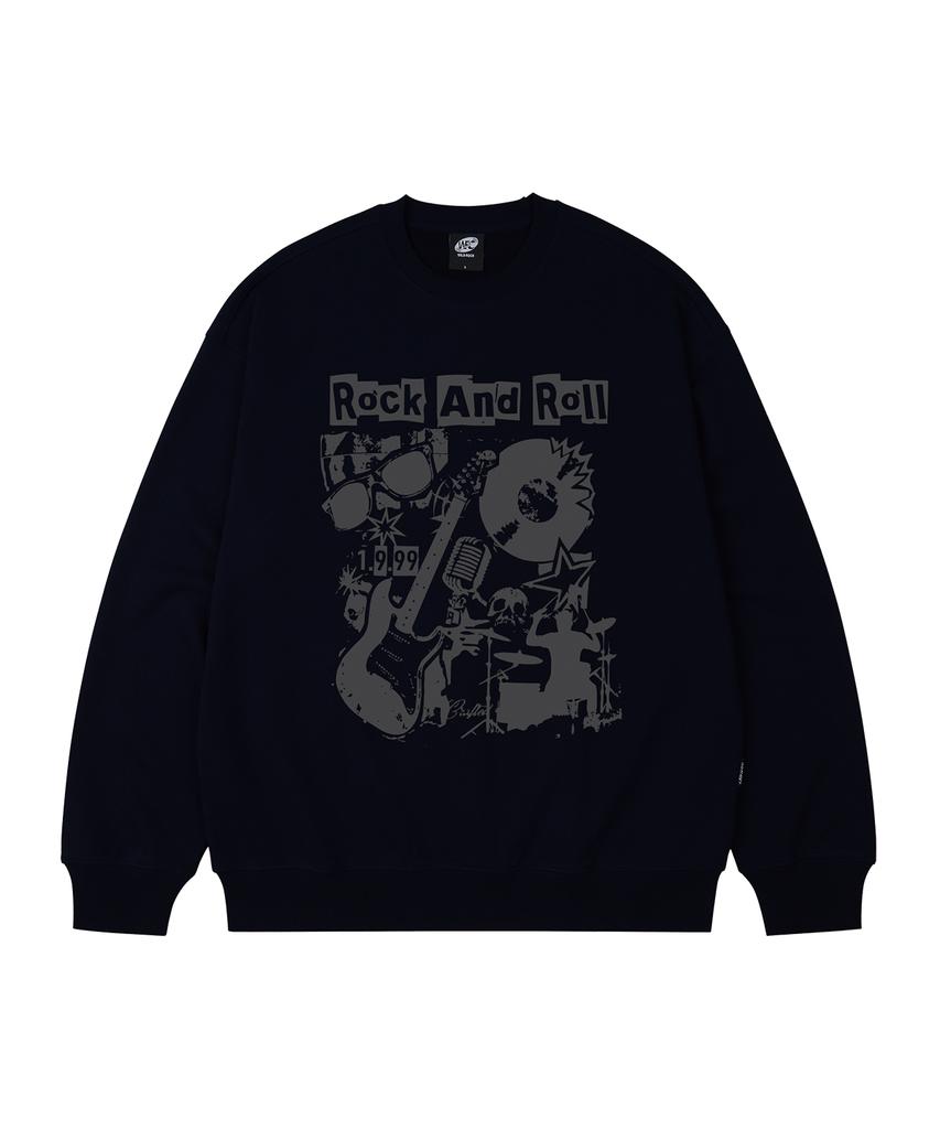 WILDROCK Rock Collage Oversized Sweatshirt_9 Col (A Type)