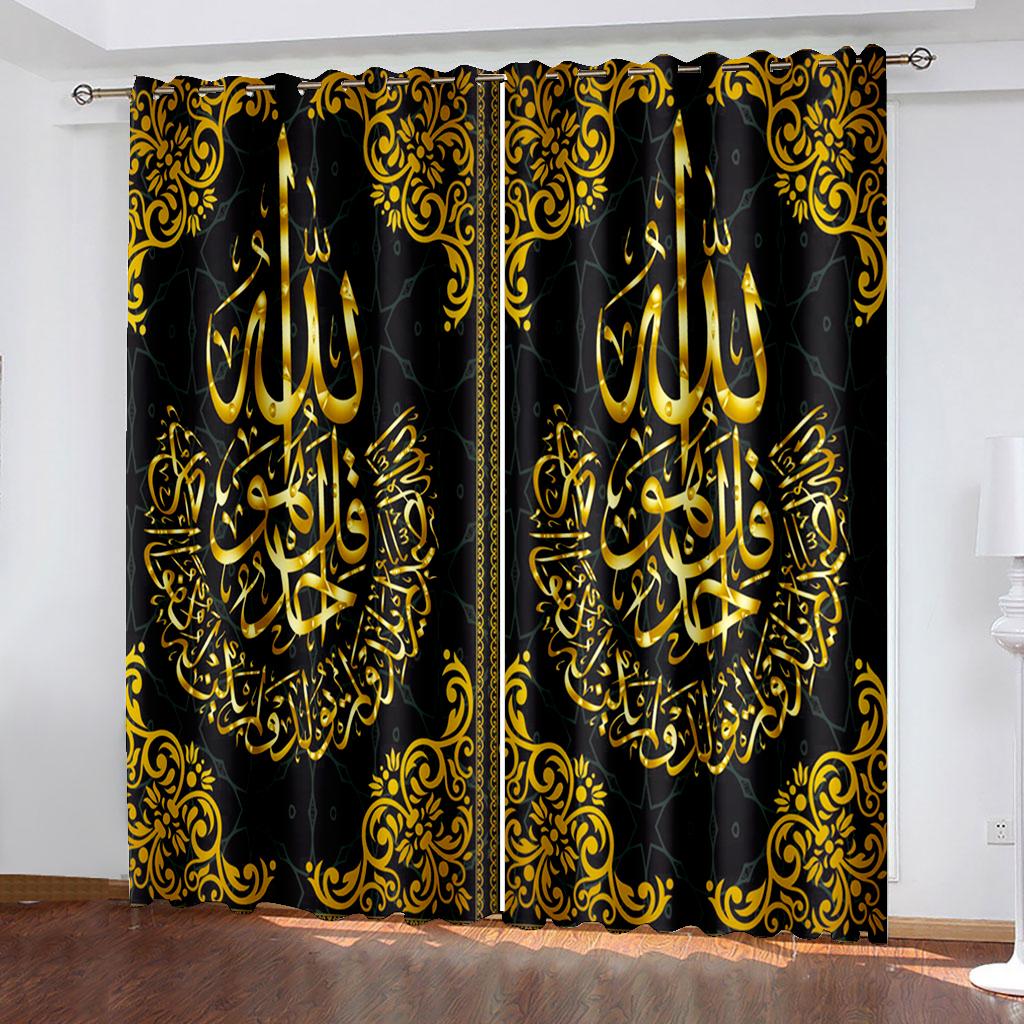 Boho Darkening Window Curtain for Bedroom Retro Blackout Curtain Living Room Bohemian Drapes Decor(2Panels) Cotinas De Sala