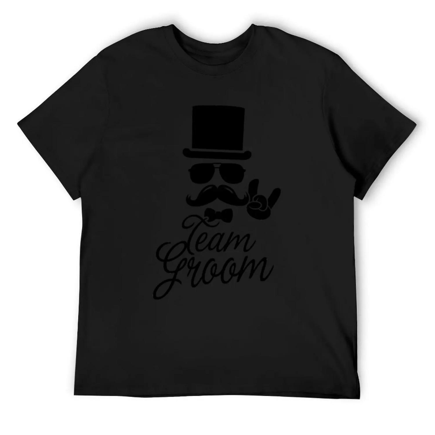 

Funny Vintage Team Groom Bachelor Party Wedding Marriage Stag Do Gift T-Shirt cheap stuff graphics oversized t shirts for men XXXXXL чорний