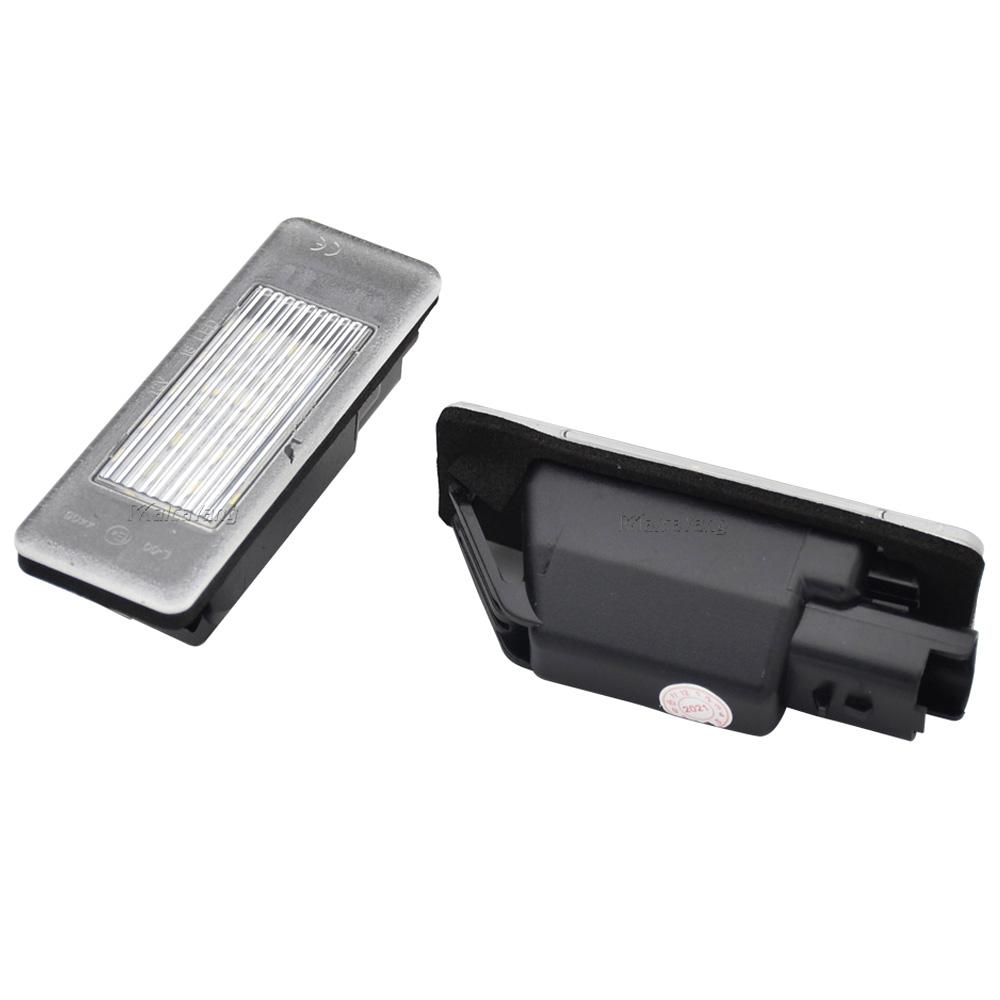 2PCS License Plate Light 6340G9 6340F0 6340 G3 For Peugeot 308 3008 308CC 106 1007 207CC 307 3008 406 407 607 806 807 508 License Plate Lights 2