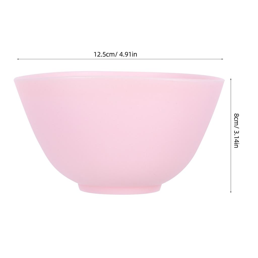 Silicone Bowl Home Use Odorless Anti-Drop 12.5x8cm Facial Mask Mixing Measuring Prep Non-Slip Staging Ingredient Bowl