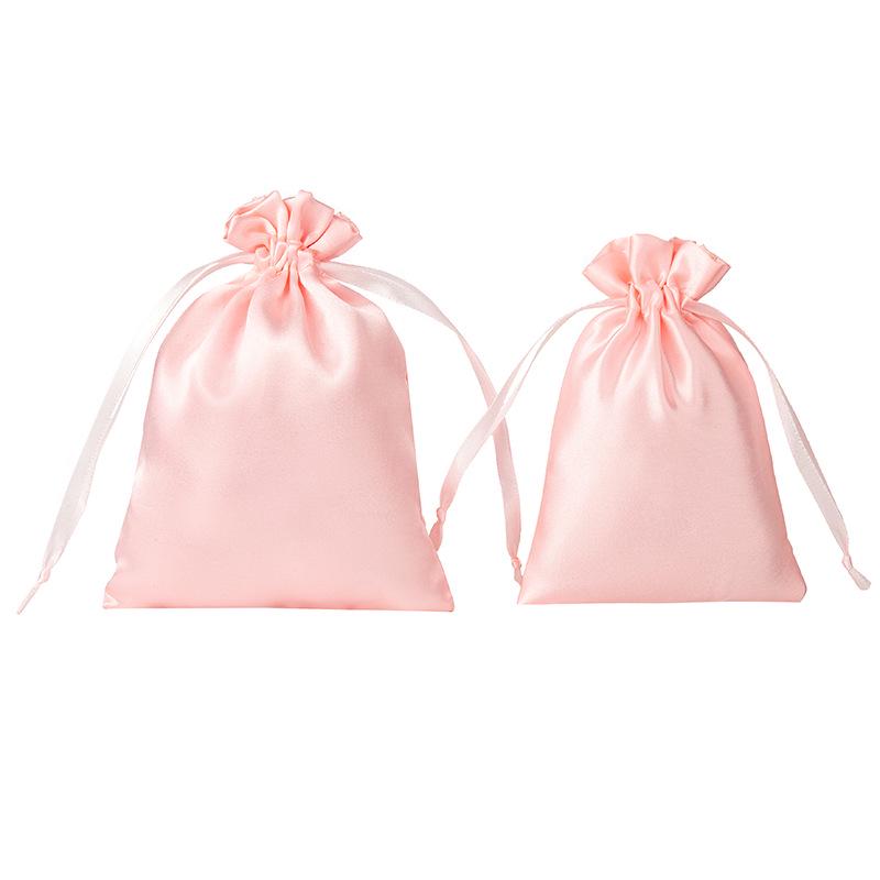 Silk Satin Drawstring Jewelry & Gift Pouch Bag