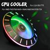New RGB CPU Cooler RGB Cooling Fan Universal Quiet Cooler Heatsink Fan for LGA 115X/775 AMD FM2/FM1/AM3+/AM4/AM2/940/939/754