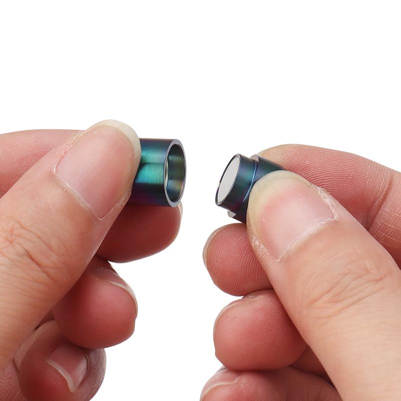 2Pcs/Lot Stainless Steel Magnetic Buckle Frosted Color Black Buckle For Leather Bracelet Making Diy Jewelry Connectors