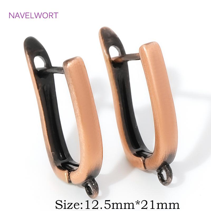 Fasteners For Earring Antique Bronze Shvenzy Earwires Brass Earring Hooks Earring Fixtures For DIY Earrings Making Accessories
