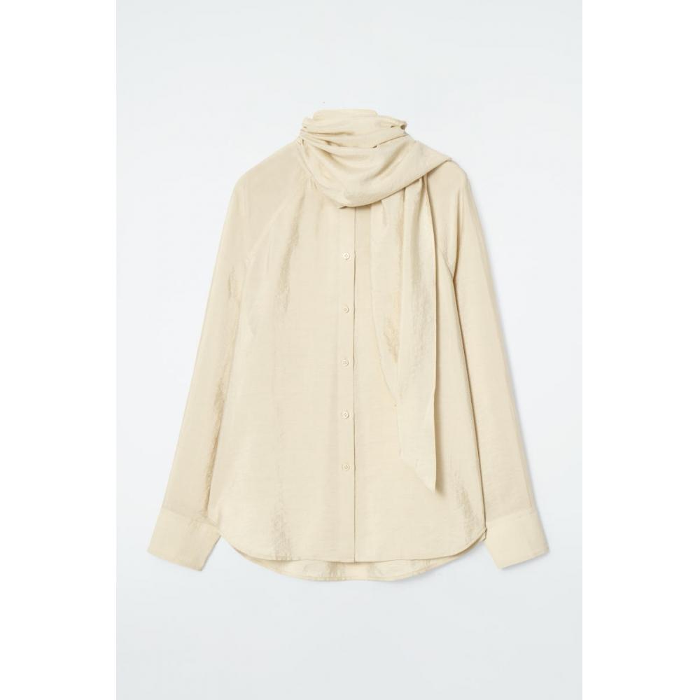 COS Japan Scarf Detail Silk Blouse