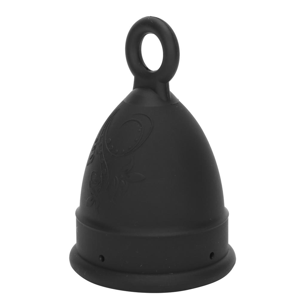 Silicone Menstrual Cup Women Soft Elastic Reusable Period Cup Female Body Care ToolBlack S