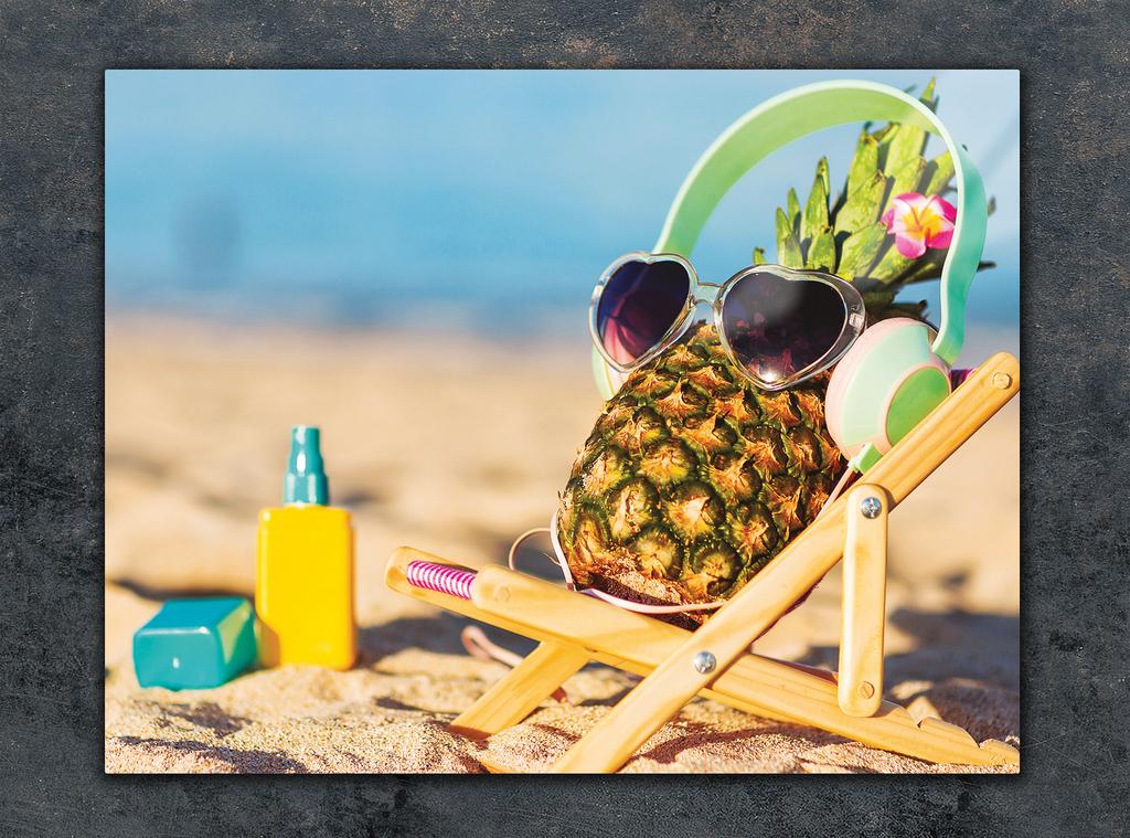 GLAZEN SNIJPLANK 40x30 ANANAS