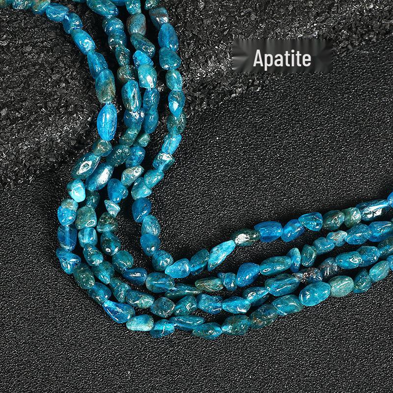 

Овальные и круглые бусины из апатита, граната, мультитурмалина, черного турмалина 6x8 мм 6*8mm/approximately 48 beads