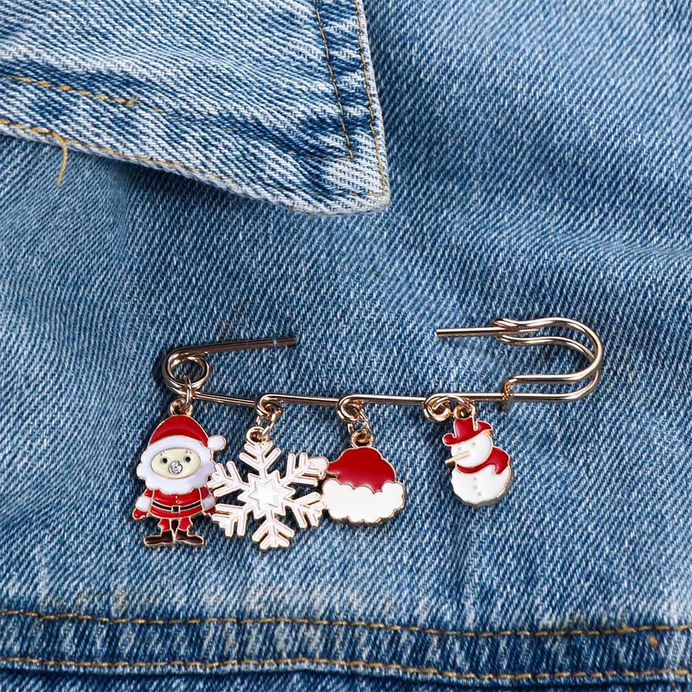 Buckle Bag Decoration Tightening Christmas Brooches Dress Shawl Clips Safety Pins Waistband Pin