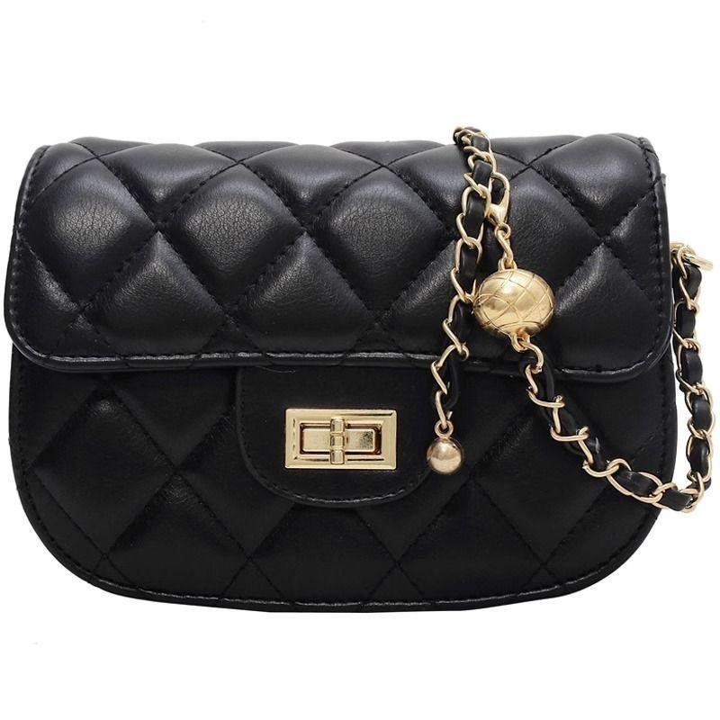 Wholesale high-end small bag women's 2025 new trendy fashion shoulder bag foreign-style texture diamond chain messenger bag
