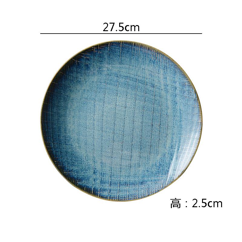 Retro Irregular Ceramic Dinner Plate Restaurant Steak Plate Sushi Plate Sashimi Plates Molecular Cuisine Creative Tableware
