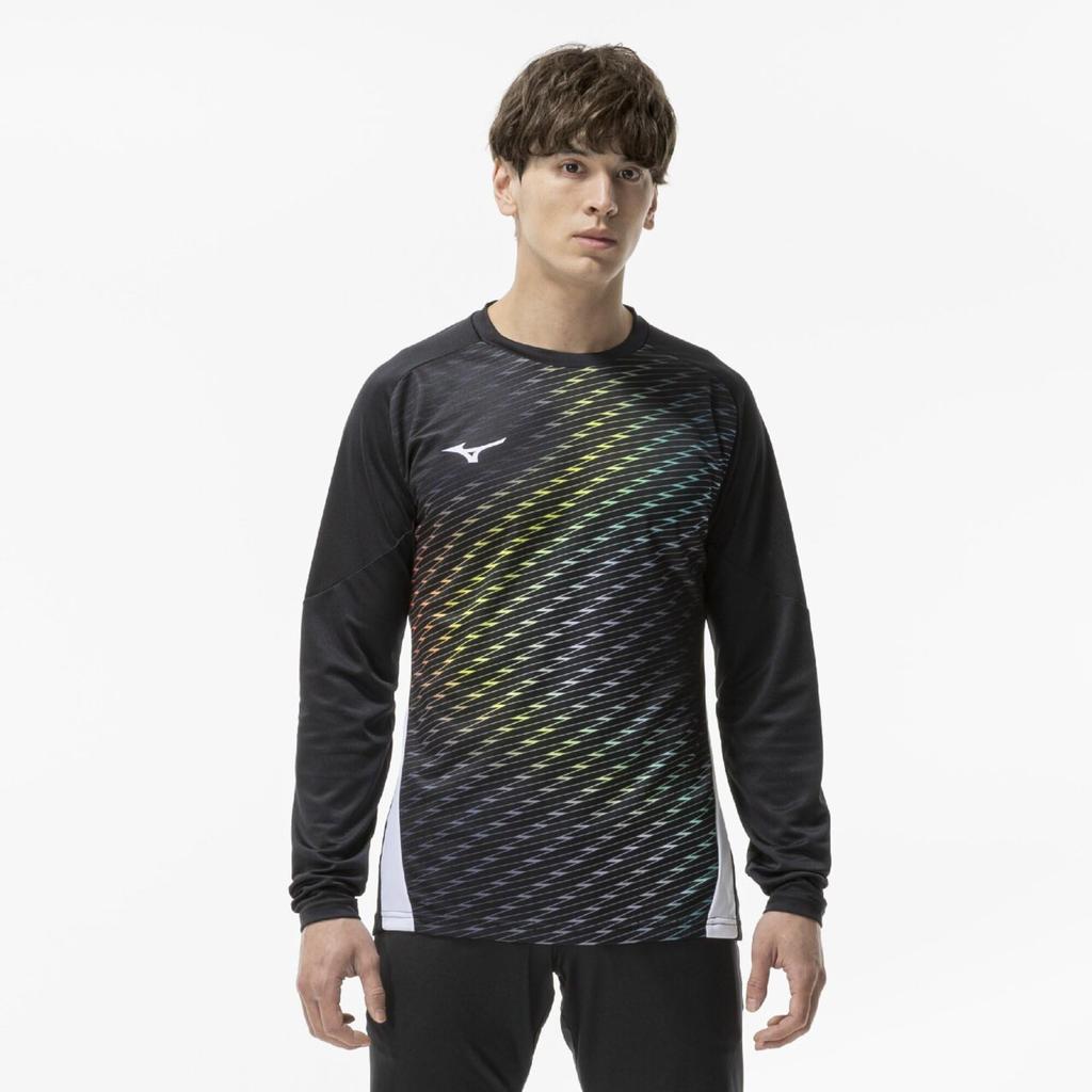 Soccer Wear PRO Field Size S Shirt, Sweat-wicking, Quick-drying, P2MAD505, Unisex, Black,