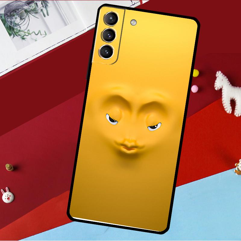 3D Funny Face Cute Funda For Samsung Galaxy S26 S25 S23 S22 S20 S24 Ultra S9 S10 Plus S21 FE S25 FE Phone Case