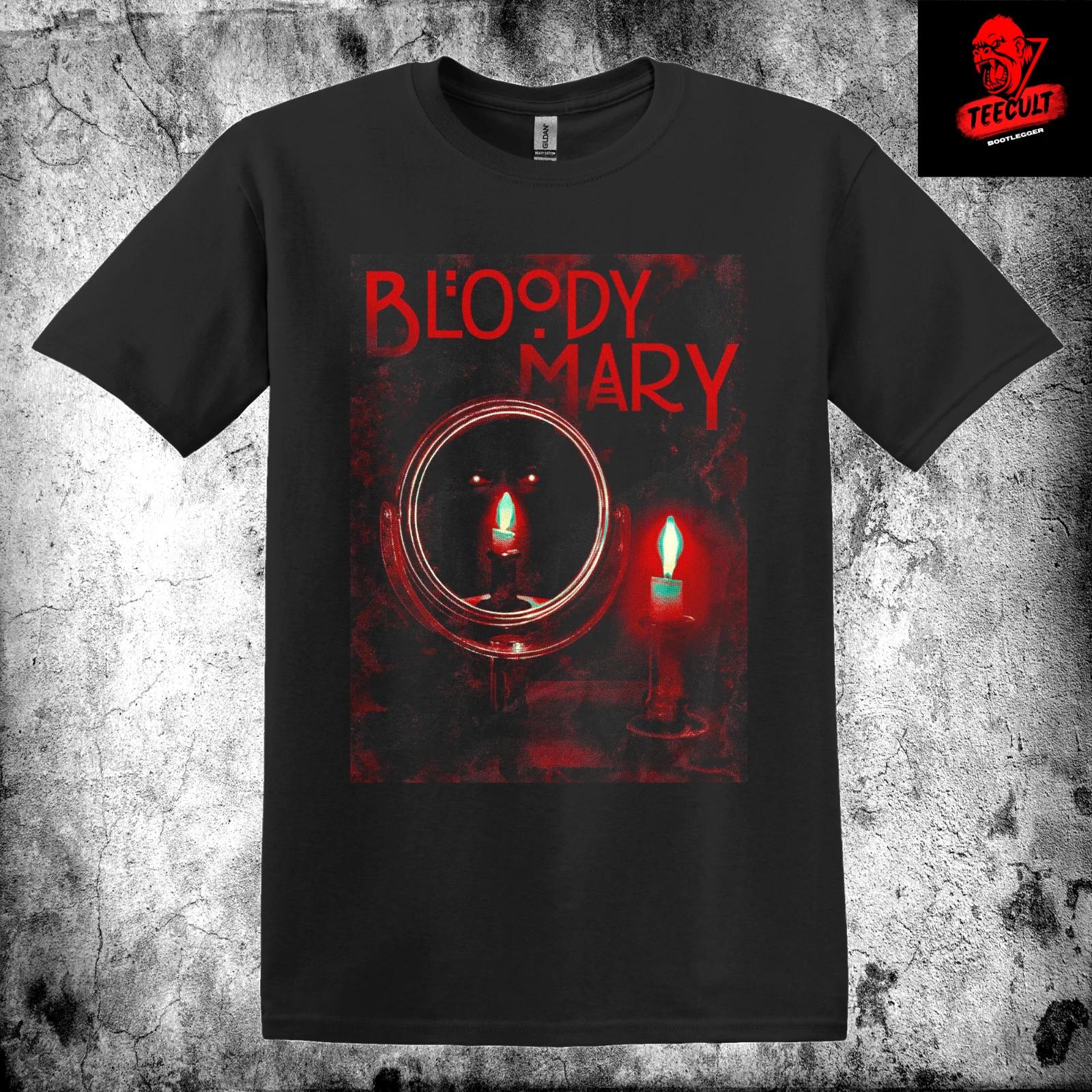 Men s and Women s T-shirts Bloody Mary Cult Horror Movie Unisex Heavy Cotton M