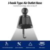 Gravity Stand 17mm Ball Head Air Outlet Clip Ball Head Car Clip Air Vent Mount Car Air Vent Clip