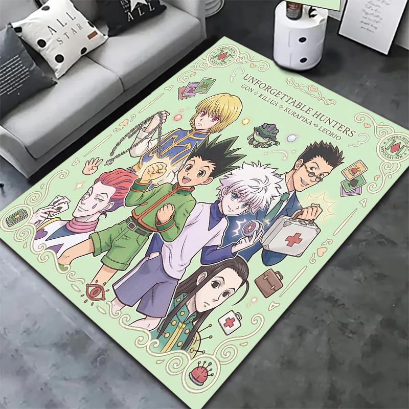 Hunter X Hunter Teppich Teppich für Wohnzimmer Schlafzimmer Zuhause Sofa Dekoration Kinder Spielen Rutschfeste Bodenmatte