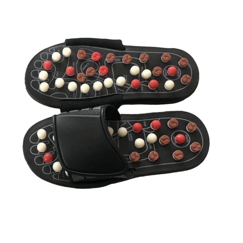 

Нескользящие терапевтические массажные сандалии с акупунктурными точками и дизайном из натуральной гальки 40-41