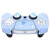 PlayVital Silikonhülle für PS5 Niedliche Controller-Hülle Skin-Schutz mit Daumengriffkappen Touchpad-Aufklebern Controller, (Dämonenstil) & [Babyblau]