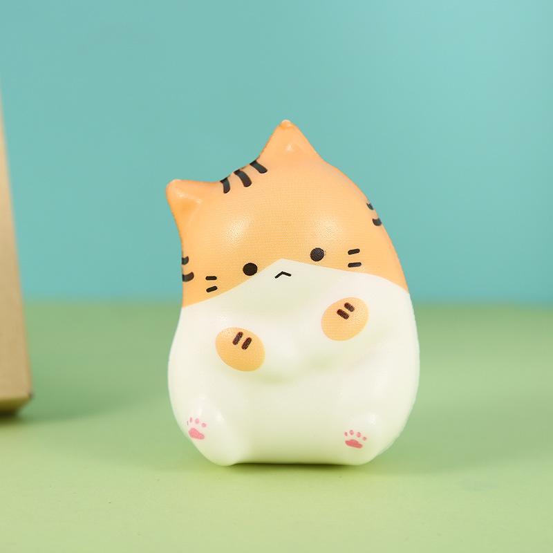 Cute Cat Squeeze Fidget Stress Relief Toys Soft Slow Rebound Non-Toxic for Kids Adults Office Home Travel