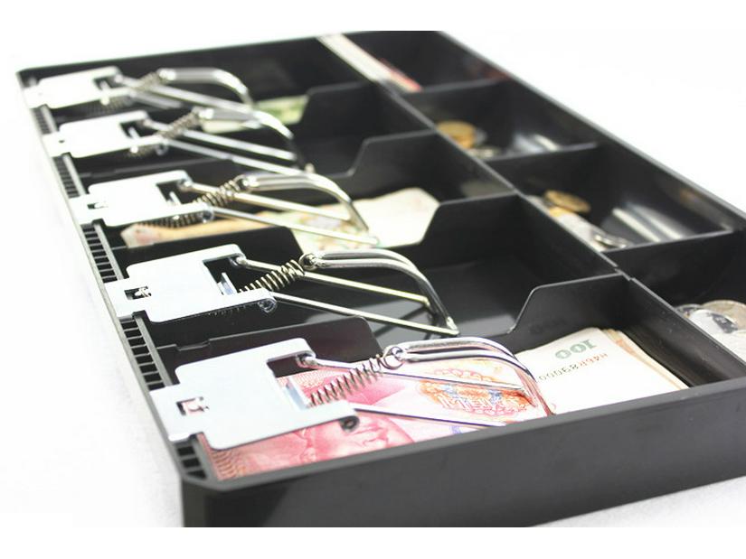 Five-Grid Cash Register Drawer and Money Tray
