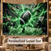 American Football (27) Theme Wall Tapestry Customized With Name Text Personalized Hanging Tapestry For Bedroom Living Room Decor