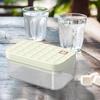 Eiswürfelform mit Aufbewahrungsbehälter und Deckel Lebensmittelechtes Silikon Eiswürfelform Einfaches Entformen Stapelbarer Eisbereiter für Heimbar Kit
