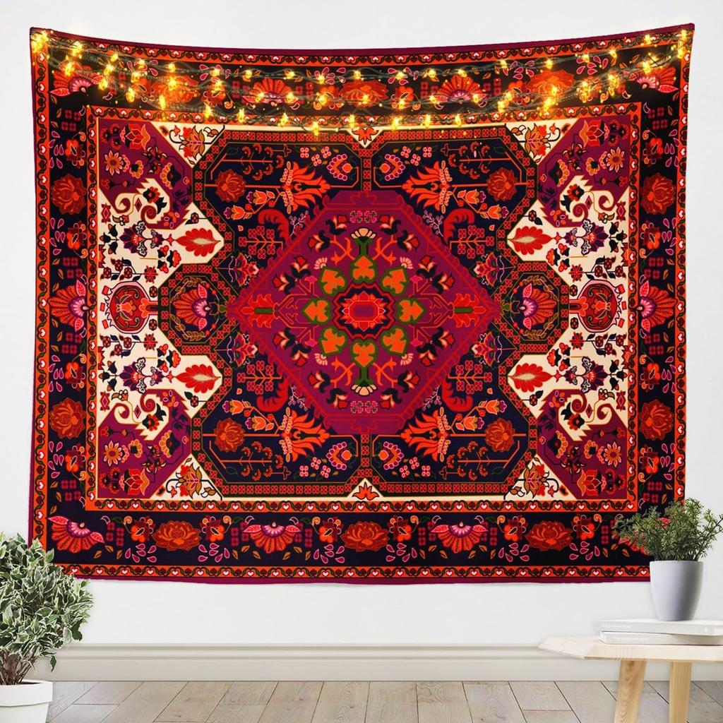 Tapeçaria de Peixe Japonês, Peixe Carpa Tai Chi Preto e Branco Pendurado na Parede Arte para Crianças Adolescentes Mulheres Homens Decoração de Quarto, Ondas do Oceano Ukiyoe