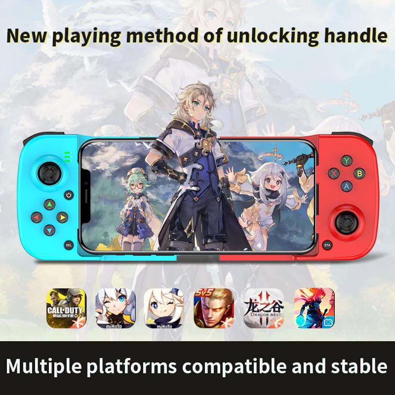 Wireless BT 5.0 Stretchable Game Controller For Mobile Phone Android IOS Gamepad Joystick Retractable Gamepads Switch PC Steam 1