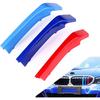 Automotive Grille Insert Trims Strips Front Center Kidney Grilles Compatible with 2016-2019 BMW X1 7-Beams Grille Insert Accessories