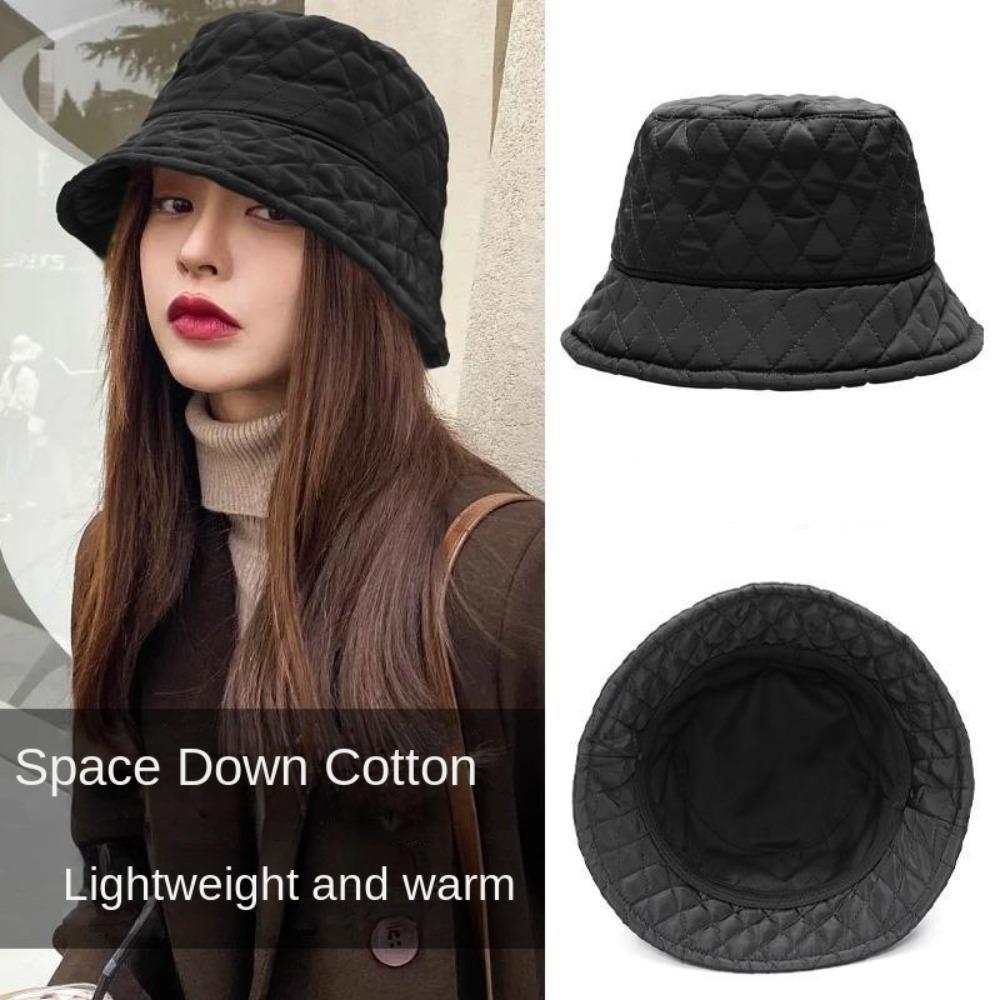 Warmth Basin Hat Waffle Bucket Hats Sweet Fisherman Hat  Women's