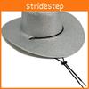 Hat Western Cowboy Drawstring Wide Brim Outdoor Sun Protection Cap Breathability