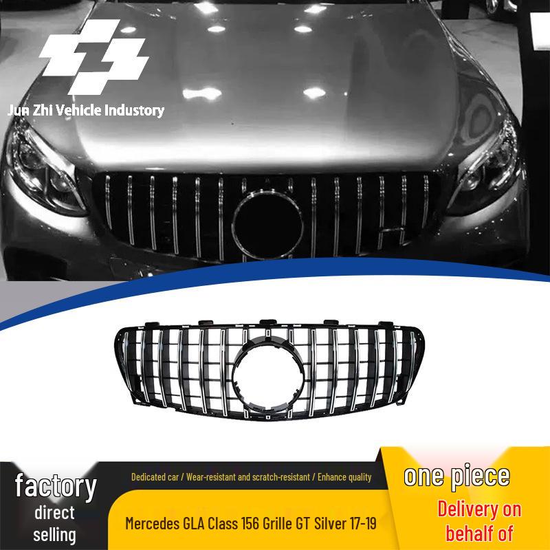 GT Silver Grille for 2017-2019 Mercedes-Benz GLA-Class W156