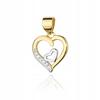Gold Pendant With Diamonds Heart Little Heart 585